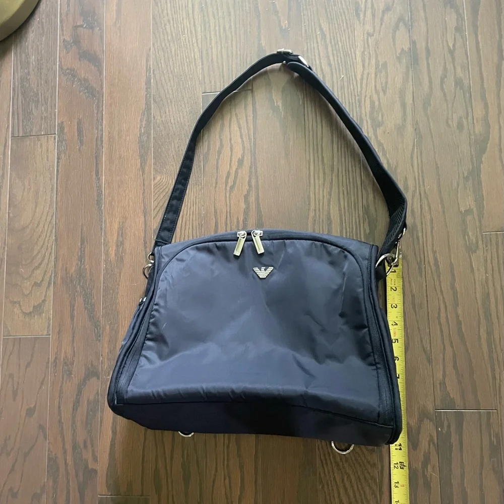 ARMANI BABY BLACK NYLON BAG